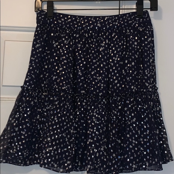 NEW KATE SPADE Night Sky Lurex Star Bright Dot Mini Skirt - Picture 5 of 8
